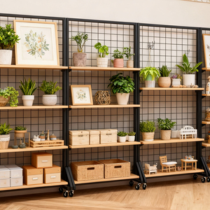 Xách tay đa-tier dây lưới kệ trưng bày cho nghề cho thấy & nghệ thuật hội chợ-Tùy chỉnh thủ công hiển thị khán đài - Product Image 5