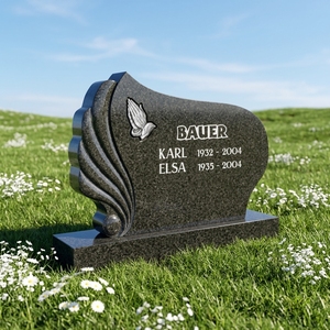 Lapide di Lusso Europea con Incisione Laser a Doppia Faccia per Funerali - Product Image 2