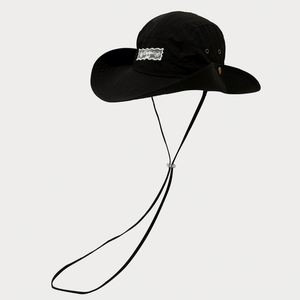 Sombrero de Sol para Verano, Estilo Occidental, de Secado Rápido, Resistente al Viento, con Borde Ancho, Tipo Pescador, Plegable con Cuerda - Product Image 5
