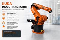Bras robotisé industriel KUKA KR 30-3 à 6 axes |   Charge utile de 30 kg |   Robot d'automatisation de haute précision