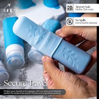 Kit de Voyage Réutilisable Conforme TSA pour Importateurs : Pochette et Bouteilles en Silicone pour Articles de Toilette – Fabrication OEM