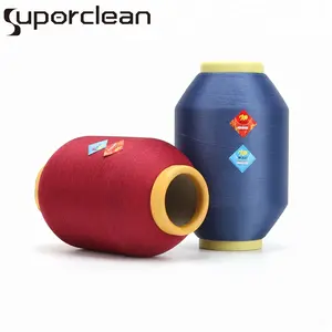Antibacterial Deodorant Spandex Covered Yarn SCY 3070/48F Function Nylon Socks Yarn 100% Recycled Polyester For Weaving