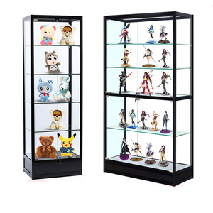 Cheap Aluminum Profile Showcase Retail Shop Display Counter Exhibition Glass Cabinets