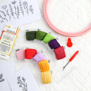 Handmade Creative Cross-Stitch Decorative Embroidery Set for Beginners Home DIY Sewing Craft Materials Sewing Needles