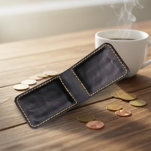 Boshiho - Clip para Billetes de Cuero Vacuno Hecho a Mano Estilo Vintage, Tarjetero, Organizador de Dinero en Efectivo - Product Image 2