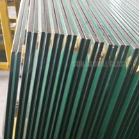 Verre feuilleté trempé clair personnalisé pour balustrade de balustrade de balustrade de balcon