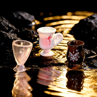 Tasse Magique Créative de Sorcière, Style Sombre, Artisanat en Résine, Ornements de Bureau pour Maison de Poupée, Idéale pour les Célébrités d'Internet