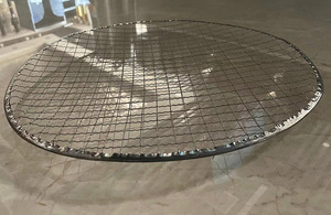 Dùng Một Lần Vòng 280Mm 295Mm 330Mm Cong Thép Không Gỉ Nướng Thịt Nướng Dây Lưới <span class=keywords><strong>BBQ</strong></span> <span class=keywords><strong>Net</strong></span> - Product Image 3