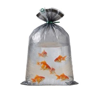 Sacs de transport pour poissons vivants à angle droit, transparents, gonflables, avec oxygénation, résistants à la traction et indéchirables