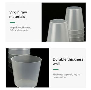 Vasos Fríos de Plástico PP Mini de 3oz - Libres de BPA, Ecológicos, Duraderos para Café, Vino, Zumo y Aperitivos, Apilables, Vasos para Niños - Product Image 2