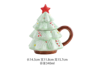 <span class=keywords><strong>Taza</strong></span> de Árbol de Navidad con Tapa, Kit de Manualidades para Pintar <span class=keywords><strong>tu</strong></span> Propia <span class=keywords><strong>Taza</strong></span>, <span class=keywords><strong>Taza</strong></span> Festiva Navideña para Café o Té - Product Image 5