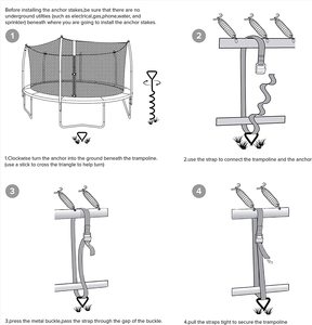 Ancre de sol pliante en spirale pour animaux de compagnie, ancre à bascule en acier solide, piquet d'attache pour chien de camping en plein air, piquet de protection contre le vent élevé, piquets à vis - Product Image 3