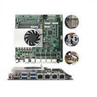 Carte mère d'ordinateur miniature ELSKY Intel 5e génération QM9500H, processeur Core I3/i5/i7, DDR3, 4K 30Hz, double port réseau pour USB, nouveau