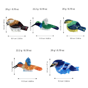 Yi YHJ مشبك شعر نسائي بتصميم طائر كبير لطيف وممتع من مادة PVC، مشبك شعر بتصميم مخصص مع تسليم سريع - Product Image 2