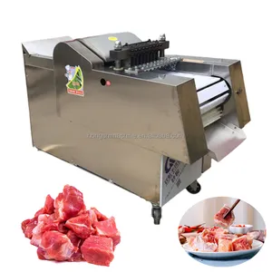 Automatic Shredded Meat Vegetable Cutter Machine/Frozen Meat Fish Dicer Cube Cutting Machine On Sale