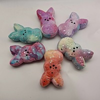 Großhandel OEM Maßgefertigtes Plüschtier Osterhase im Peeps-Stil Gefüllte Kaninchenpuppe Mehrfarbig Weiches Plüsch für Feiertags-Werbegeschenke