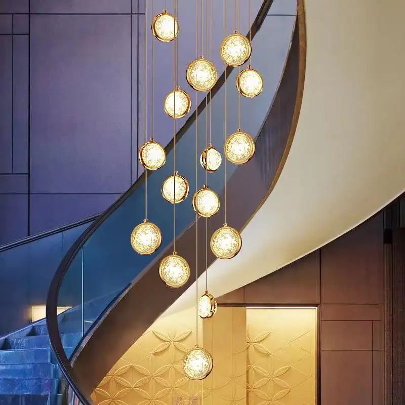 Haute qualité résidentiel intérieur nouveau Style Showroom maison artistique personnalisé hôtel moderne cristal pendentif lumière