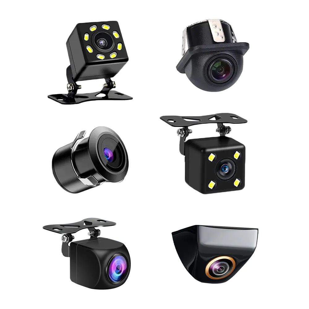 Cámara de visión trasera de coche Universal 720P 1080P AHD IP68 LED cámara de marcha atrás de coche impermeable HD visión nocturna asistencia de estacionamiento