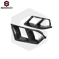 Conduits d'aération avant en fibre de carbone sèche style MP pour pare-chocs avant BMW M3 G80 M4 G82 – Remplacement des garnitures de conduits d'aération M Performance