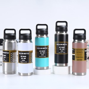 Nuevo Diseño Vaso Térmico de Acero Inoxidable Taza de Viaje Botella de Agua Aislada con Asa 600-1000ML Aislamiento Térmico de 6-12 Horas para Exteriores - Product Image 1