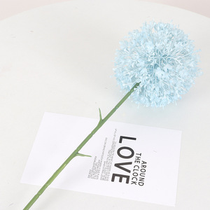 Bola de porquillo artificial Jessie, flor de plástico de alta simulación con tallo único para decoración de bodas, arreglo floral. - Product Image 4