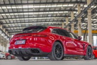 Jupes latérales de capot moteur en fibre de carbone sèche pour Porsche Panamera 971 2.9T