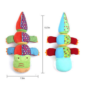Jouets en peluche crocodile B775 aux couleurs vives et adorables, doux et colorés, avec son, pour développer l'intelligence des bébés, peluche crocodile - Product Image 2