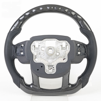 Volant en fibre de carbone véritable avec affichage LED de la vitesse et du régime moteur pour Land Rover Range Rover Discovery L550 L494 Sport 2014-2020