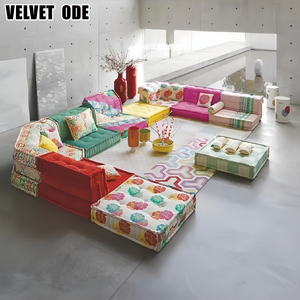 Roche bobois מותאם אישית סגנון ערבי ייחודי מסוגנן מודרני מודרני mahjong ספה עיצוב רהיטים צבע 7 seater mah jong - Product Image 1