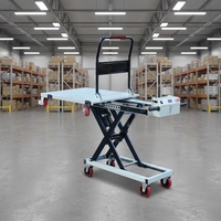 Nouveau chariot à main hydraulique pliable et portable, élévateur à ciseaux électrique embarqué pour le manutention et le chargement de marchandises, camion à plateau Ximu Leke Hotels