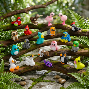 Figura de Pájaro Adorable, Escultura de Animal Miniatura en Resina Impresa en 3D, Colorida, para Jardín de Hadas, Recuerdo de Fiesta, Regalo para Niños - Product Image 2