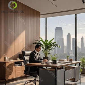 Custom Luxury Modern Office <strong>Desk</strong> for Boss/CEO <strong>Large</strong> Wood and Metal Panel Executive <strong>Desk</strong> for Luxury Office Furniture - Product Image 5
