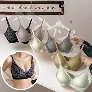 Groothandel Comfortabele Luipaard Print Custom Logo Hoge Kwaliteit Sport Afbeeldingen Sexy Meisje Hot Push-Up Bh Voor Vrouwen - Product Image 2