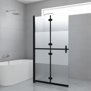 Mampara de Ducha Plegable de Vidrio ESG de 31.5x74.8 con Marco, Diseño Minimalista - Product Image 2