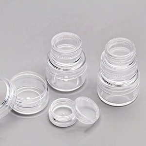 Wholesale 5g 10g 20g Round Small Plastic PS Jar Pot Case Bottle for Makeup Cosmetic Cream Sample Nail Art Glitter <b>Dust</b> <b>Powder</b> - Product Image 6
