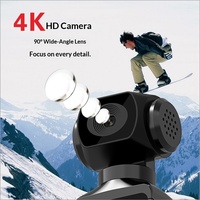 Nueva Cámara de Bolsillo Portátil con Rotación de 270°, Antivibración, 1080P HD, Pantalla IPS de 1.33 Pulgadas y Tarjeta TF para Deportes al Aire Libre y Ciclismo
