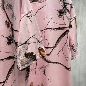 Camiseta Oversize de Streetwear com Estampa de Folhas e Árvores, Manga Curta Solta, Gráfico Personalizado, Roupa Casual Esportiva para Homens - Product Image 3