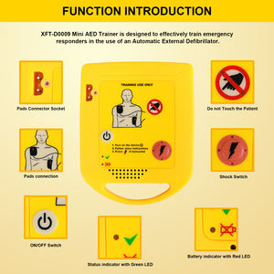 <span class=keywords><strong>Défibrillateur</strong></span> externe automatisé (DEA) portable XFT <span class=keywords><strong>pas</strong></span> <span class=keywords><strong>cher</strong></span>, mini simulateur multilingue pour <span class=keywords><strong>formation</strong></span> RCP, certifié CE/FCC, garantie 2 ans - Product Image 2