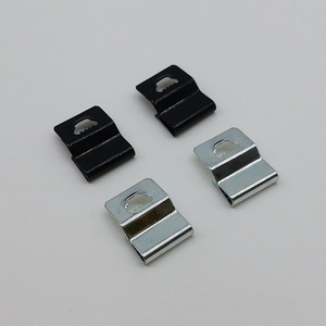 Clip de fixation pour câble métallique E1429, crochet à œil en fer pour montage de cadres photo, noir et argent - Product Image 2