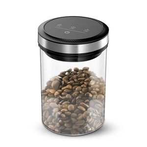 Bocaux à café sous vide en acier inoxydable avec couvercles hermétiques 33Kpa, arrêt automatique du vide, compatibles micro-ondes, écologiques, avec écran tactile - Product Image 2