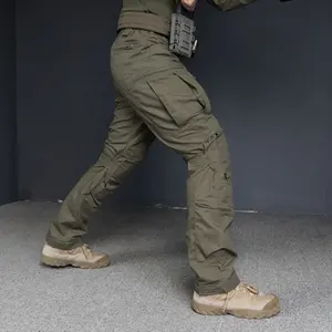Calças táticas para homens Idogear, calças de combate com joelheiras escondidas para caça e paintball, calças personalizadas para uso ao ar livre