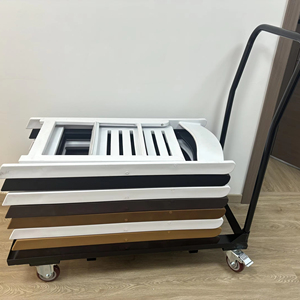 Chaise pliante en résine blanche Quansu-bai2, moderne, rembourrée, portable, empilable, imperméable, pour hôtels, mariages, événements, vente en gros - Product Image 3