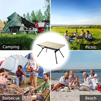 Table de camping pliante en aluminium multifonctionnelle Camping Randonnée Voyage Pique-nique Autre Intérieur/Extérieur