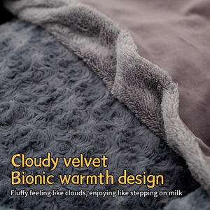 Venta al por mayor fabricante logotipo personalizado suave cálido felpa mascota proveedor perro gato cueva cama - Product Image 4