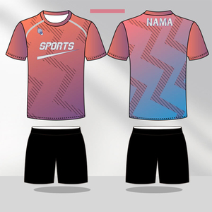 เสื้อแบดมินตัน/วอลเลย์บอลแบบซับลิเมชั่น น้ำหนักเบา แห้งเร็ว  พร้อมโลโก้สั่งทำพิเศษ  ผ้าโพลีเอสเตอร์  ชุดเสื้อและกางเกง - Product Image 2