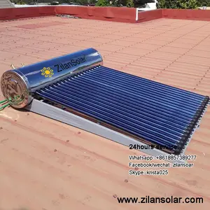 Calentador de agua de tubería de cobre de calor solar, caldera presurizada de 180 litros