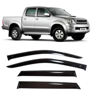 Mugen Matériaux d'injection Déflecteurs <span class=keywords><strong>de</strong></span> pluie pour Toyota Hilux 2005-2014 Déflecteurs <span class=keywords><strong>de</strong></span> vent automobile Visière <span class=keywords><strong>de</strong></span> voiture en acrylique - Product Image 1