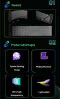XINTAI 2025 P2.5 P4 P6.25 P10 3D LED holographique Invisible transparence écran intérieur pour centre commercial publicité vidéo murs