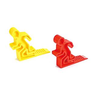 Tope de Puerta de Silicona con Forma de Hombre Corriendo, de Grado Alimenticio, Ecológico, No Tóxico, Diseño Moderno, para Detener el Flujo de Aire por Debajo de la Puerta - Product Image 1