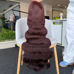 Body wave 180% Virgin 5x5 transparent color wig 1-22 inch <b>Silky</b> Soft Long Wavy Virgin Brazilian Cuticle Aligned Wig - Product Image 4